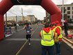 Crossing the finish line