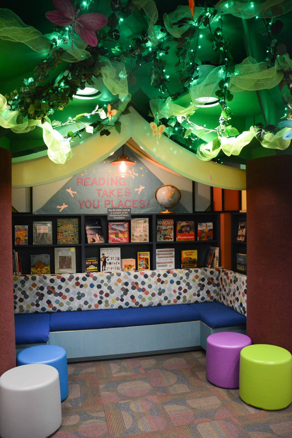 Library adds new reading nook to Children's Department