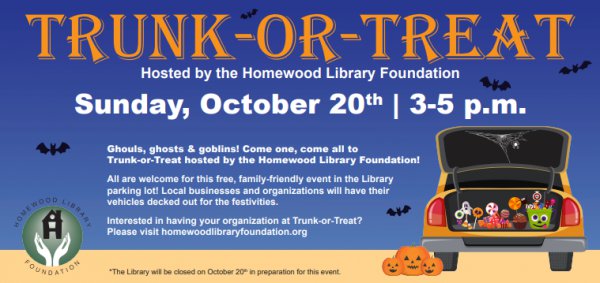 HW library foundation trunk-or-treat