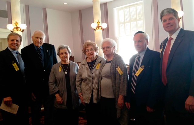 Holocaust Survivors with Faulkner